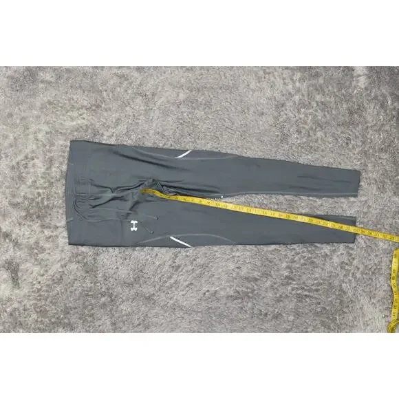 Under Armour Gray Leggings XS Polyester Women Compression Heatgear Drawstring - Picture 2 of 7
